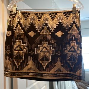 Express sequin mini skirt